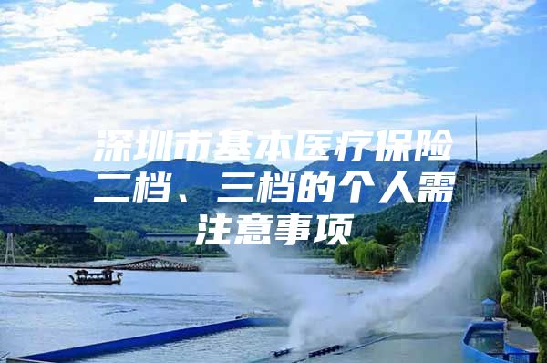 深圳市基本医疗保险二档、三档的个人需注意事项